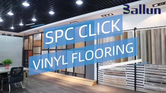 PVC rigide imperméable Spc parquetant le fabricant de planches de vinyle Lvt cliquez sur le système de verrouillage